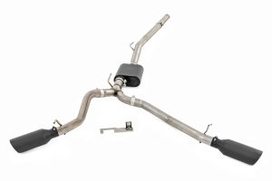 Jeep Gladiator Performance Exhaust - Rough Country - Cat Back, Dual - Stainless - '20-'25